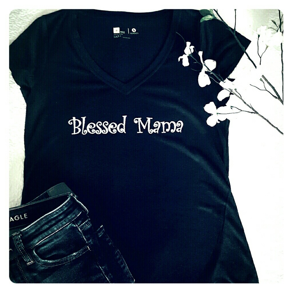 NEW Blessed Mama flowy shirt - Small-XL